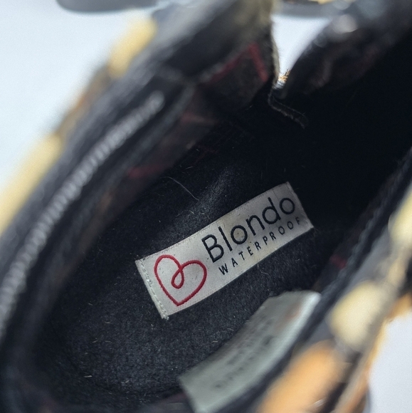 Blondo | maximalist leopard print pony hair waterproof ankle booties | WMS 6.5 - Picture 8 of 13